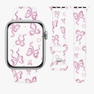 Apple Watch Band with Pink Bow Design